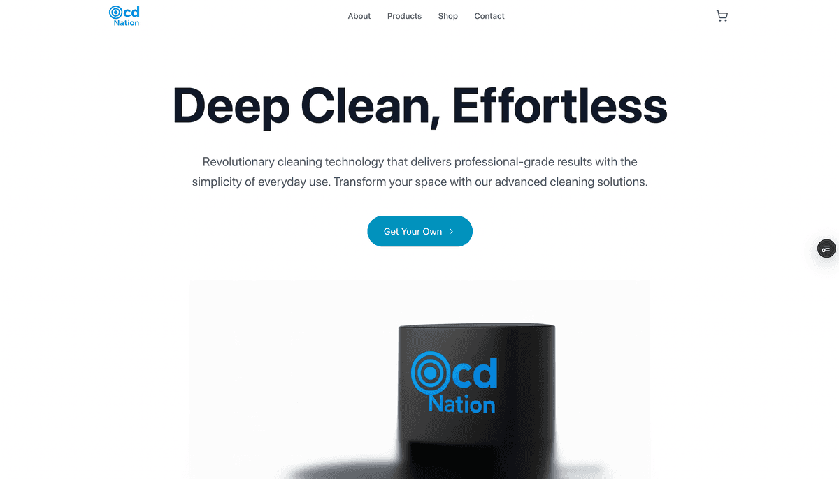 OCD - Showcasing advanced cleaning technology and safety features