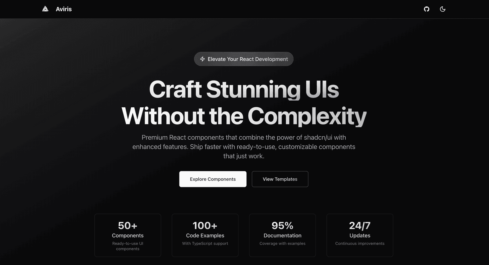 Aviris UI — project cover