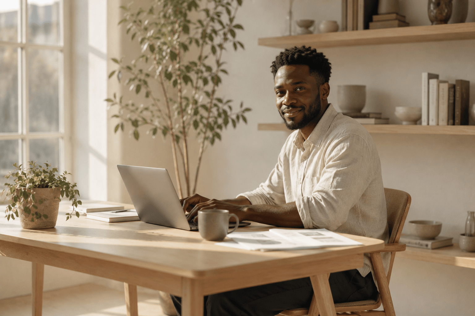 A Quube developer at work in the studio