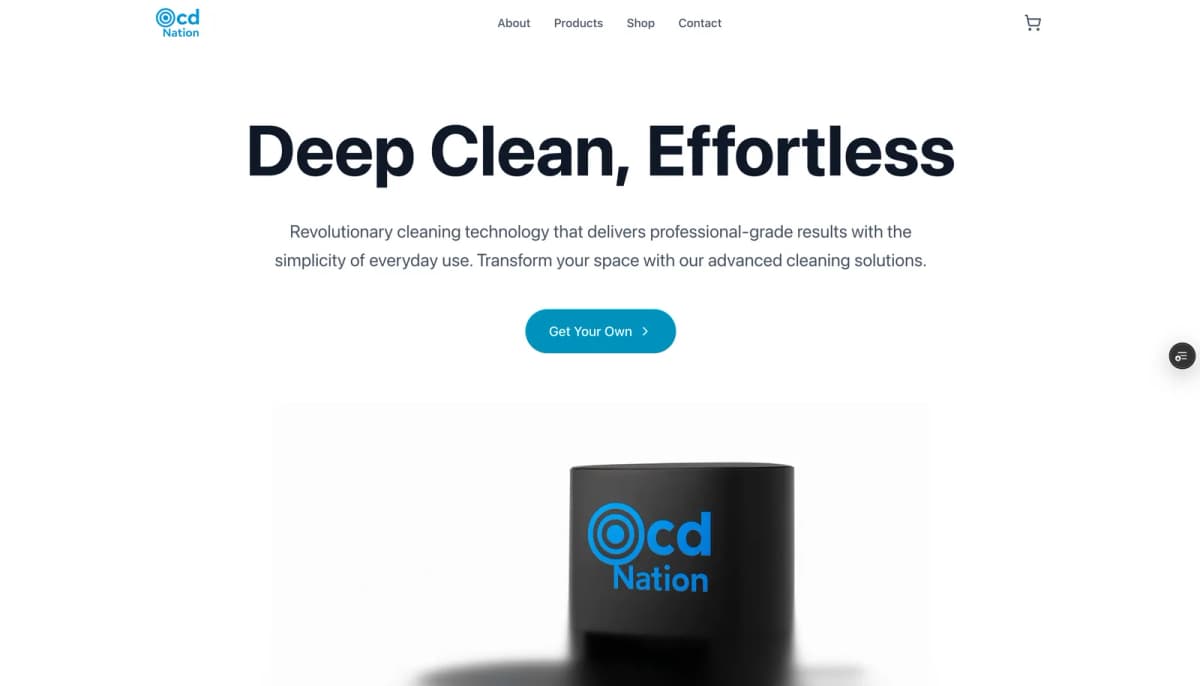 OCD - Showcasing advanced cleaning technology and safety features